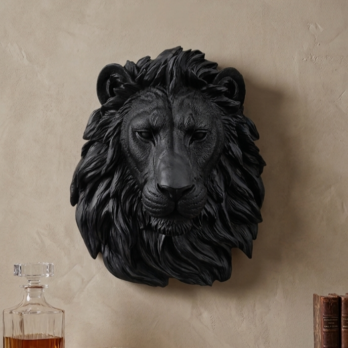 Lion head decor