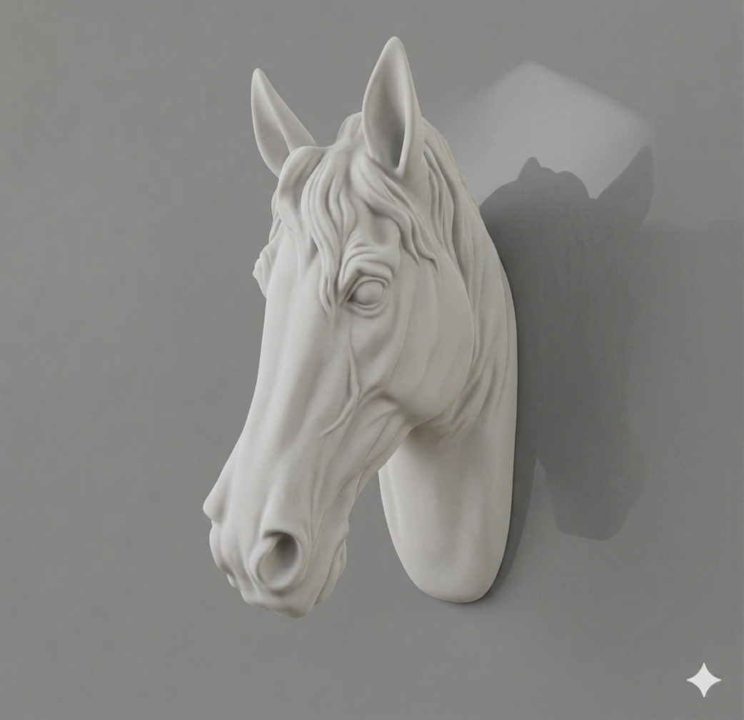 Horse head wall decor