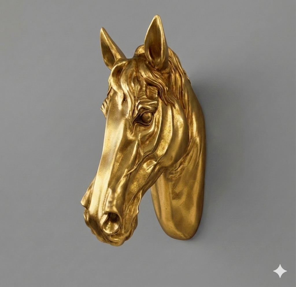 Horse head wall decor