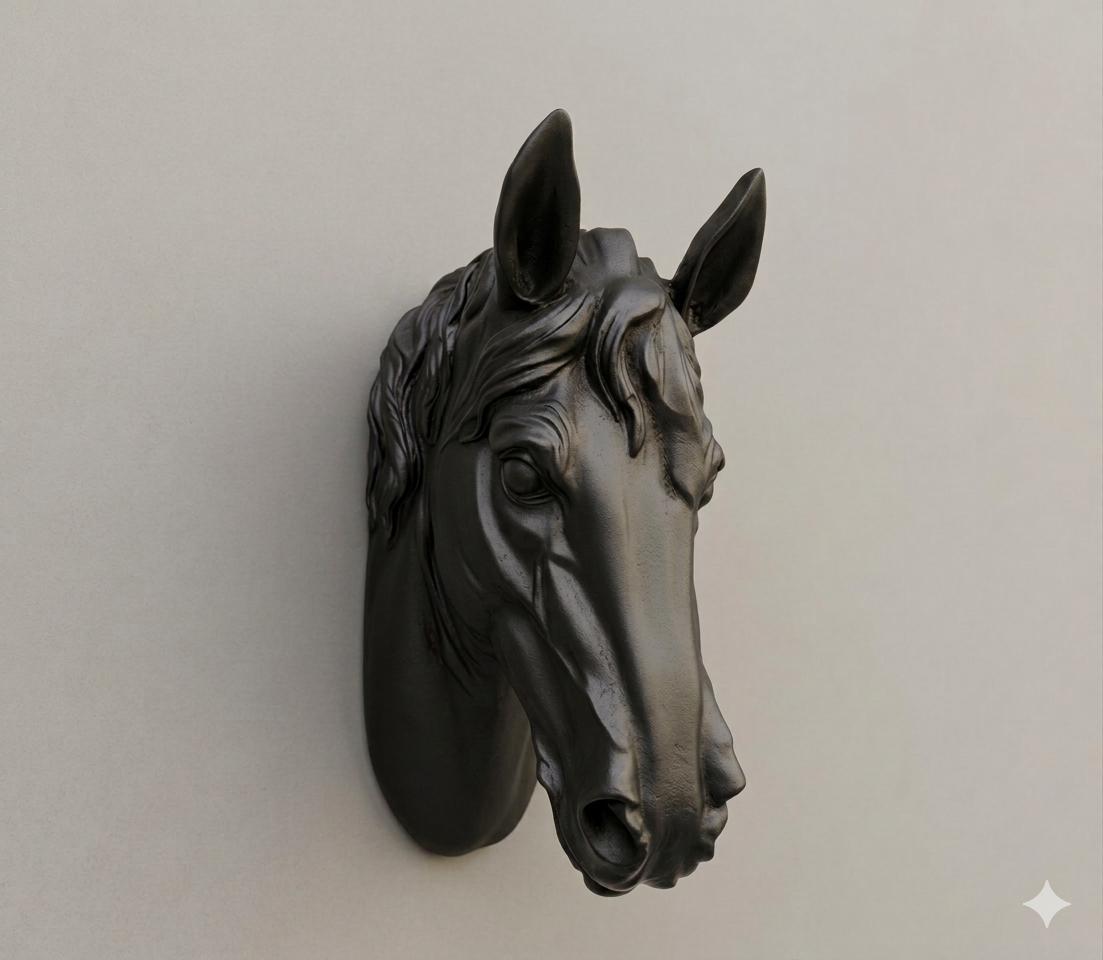 Horse head wall decor
