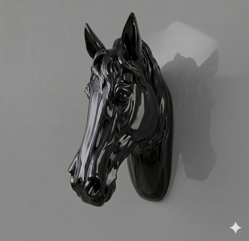Horse head wall decor