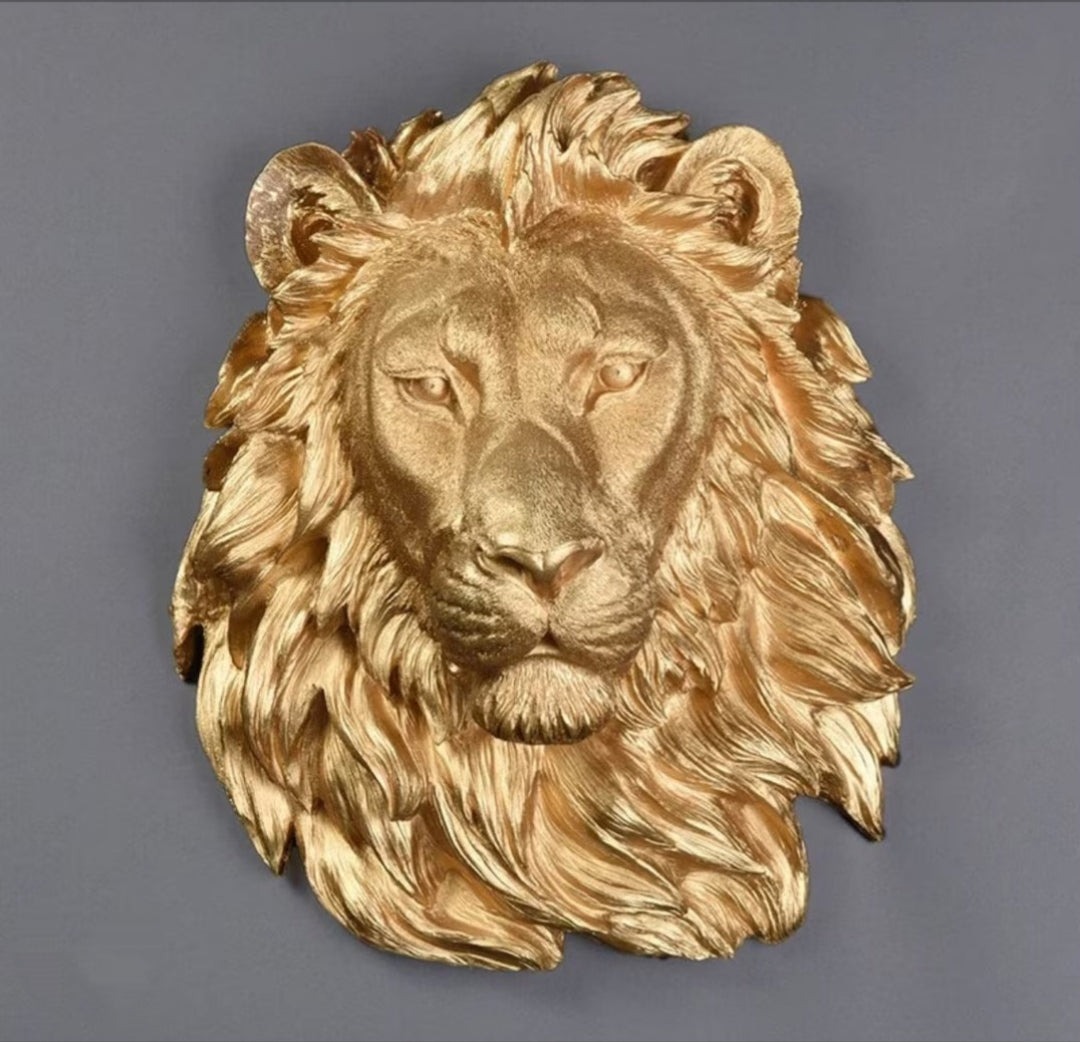 Wall decor lion head