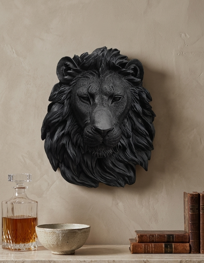 Wall decor lion head