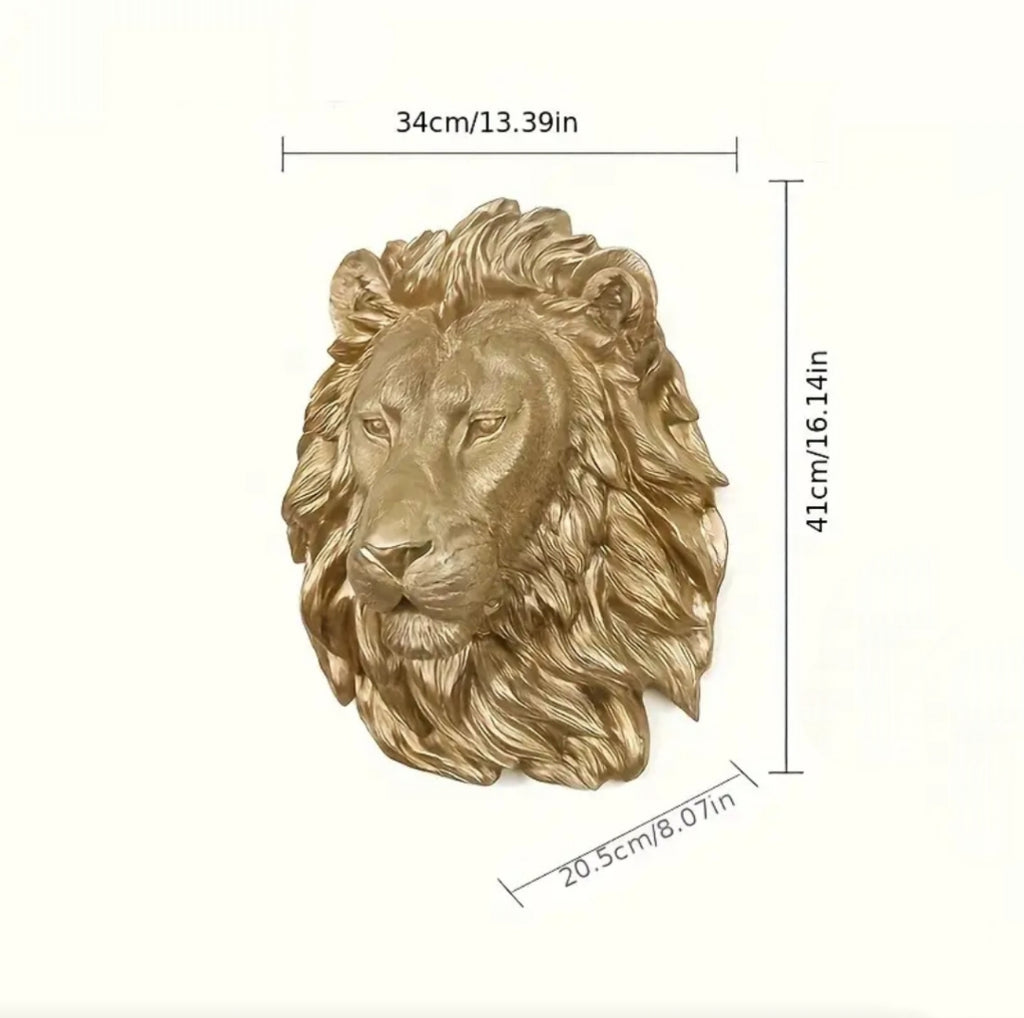 Wall decor lion head